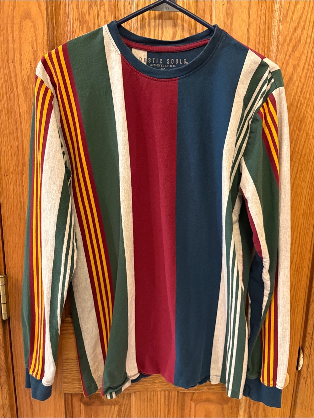 Rustic Souls Unisex Multicolor Striped Long-Sleeve Tee